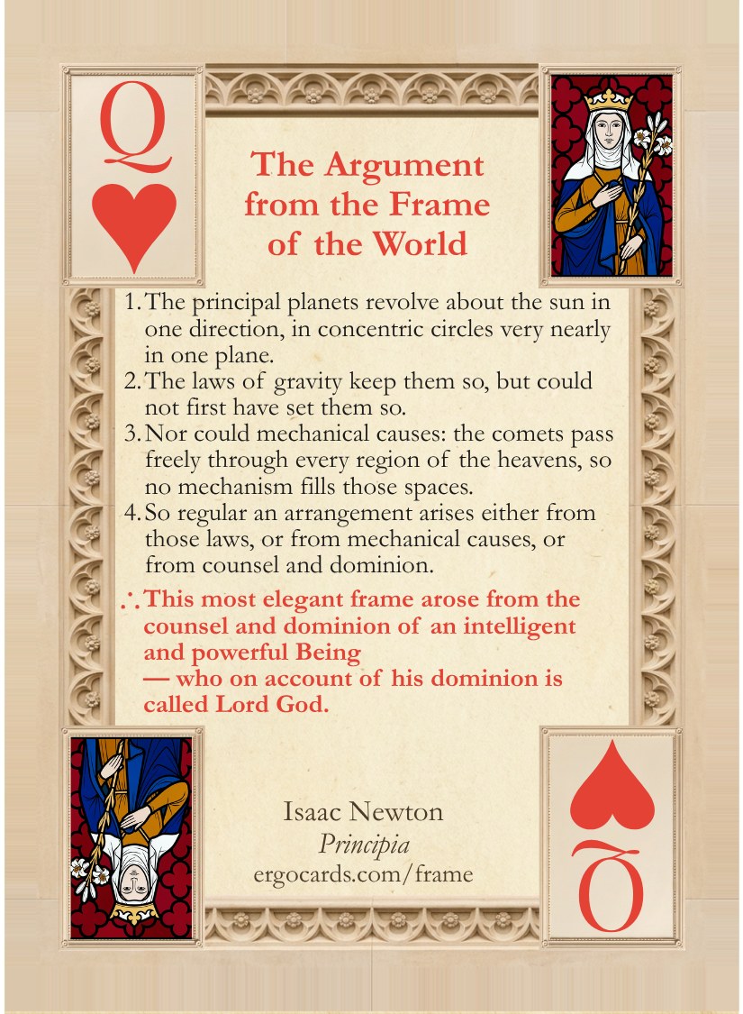 The Argument from the Frame of the World, card face
